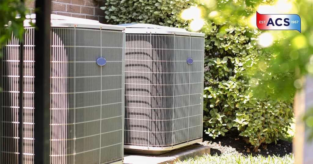 HVAC units outside of home