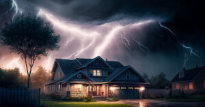 Storm Over House